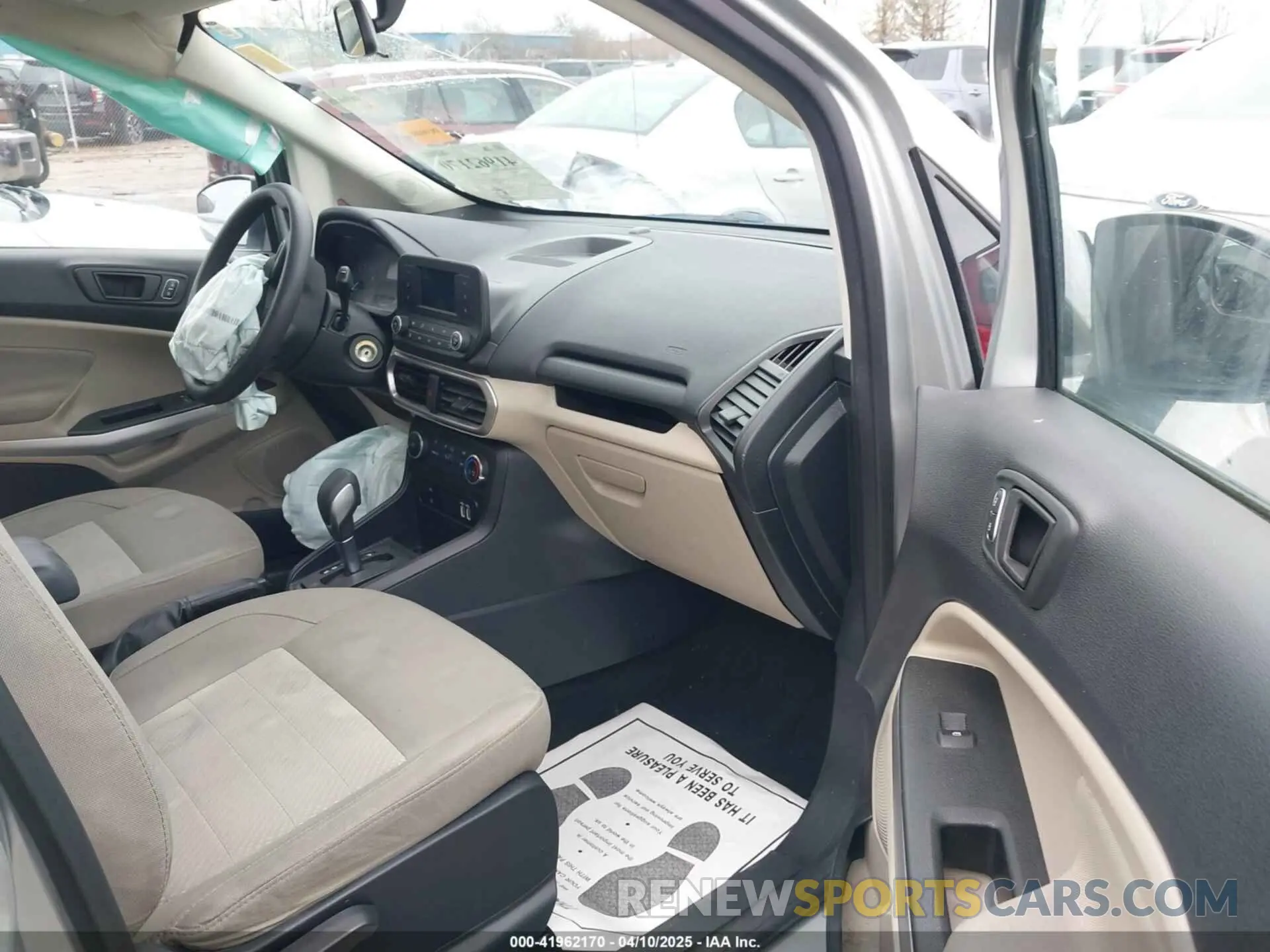 5 fotografías del automóvil dañado MAJ6S3FL3MC422958 FORD ECOSPORT 2021
