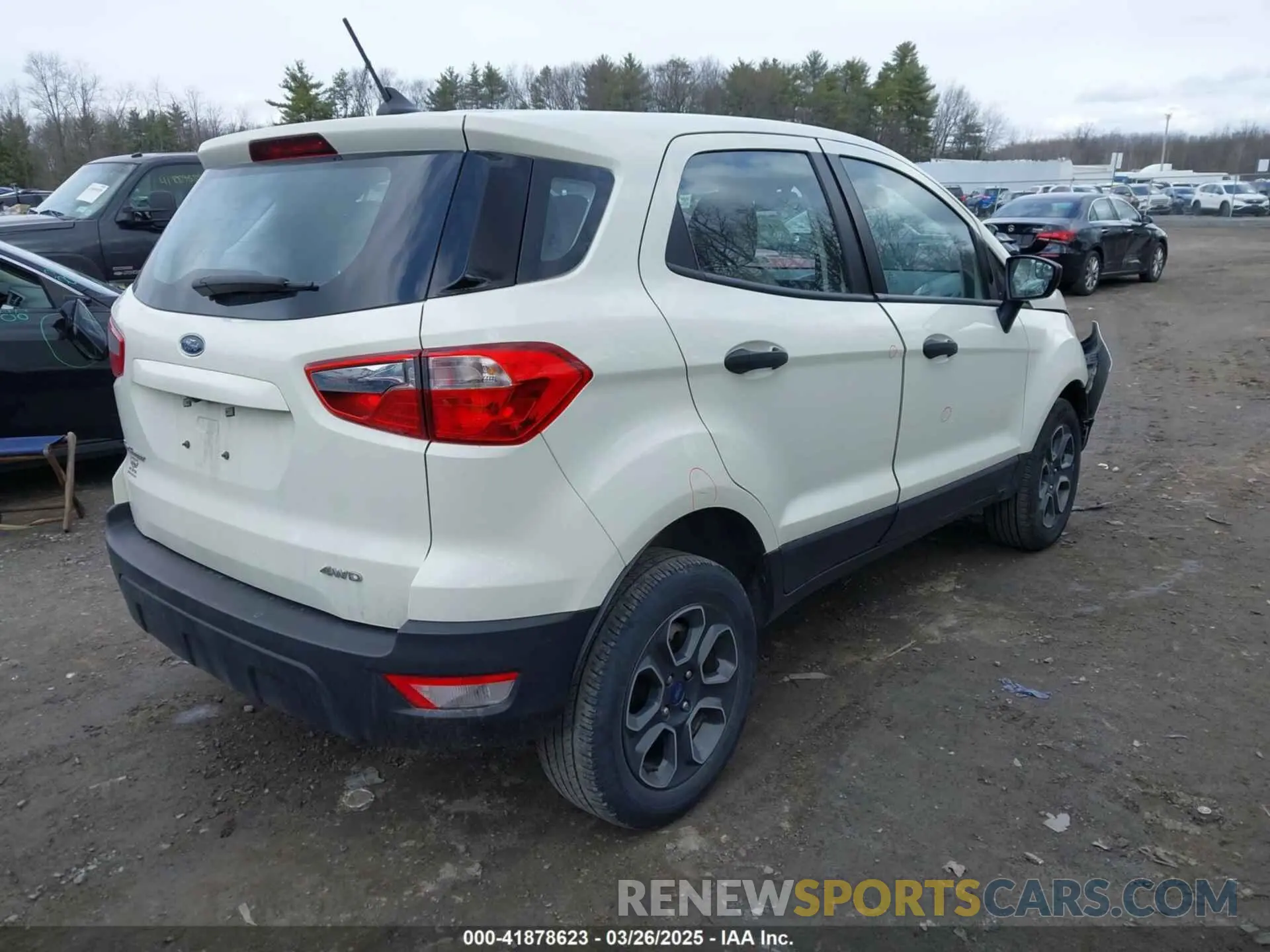 4 fotografías del automóvil dañado MAJ6S3FL5MC436666 FORD ECOSPORT 2021