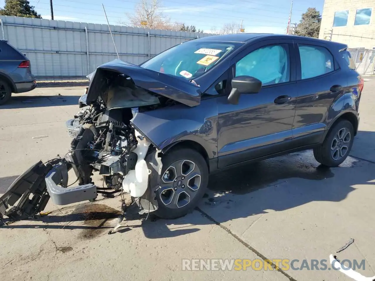 1 fotografías del automóvil dañado MAJ6S3FLXMC455214 FORD ECOSPORT 2021