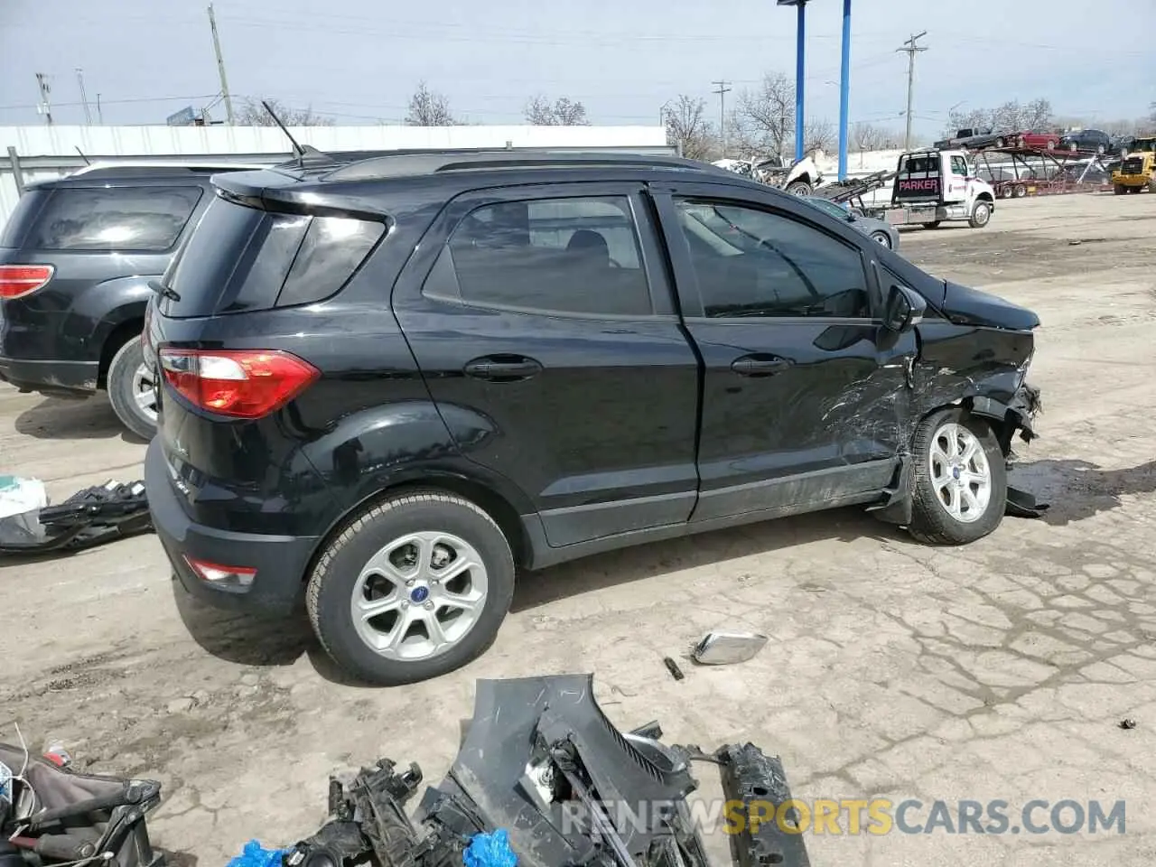 3 fotografías del automóvil dañado MAJ6S3GL0MC396317 FORD ECOSPORT 2021