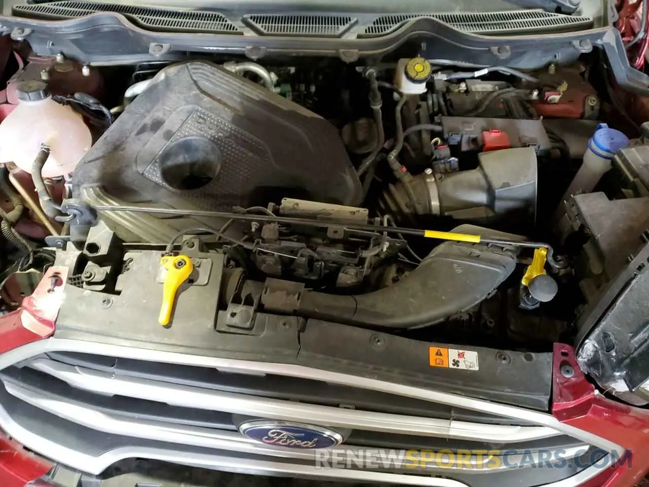12 fotografías del automóvil dañado MAJ6S3GL0MC440932 FORD ECOSPORT 2021