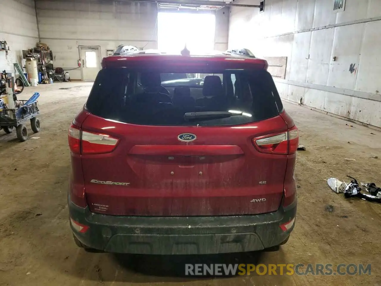 6 fotografías del automóvil dañado MAJ6S3GL0MC440932 FORD ECOSPORT 2021