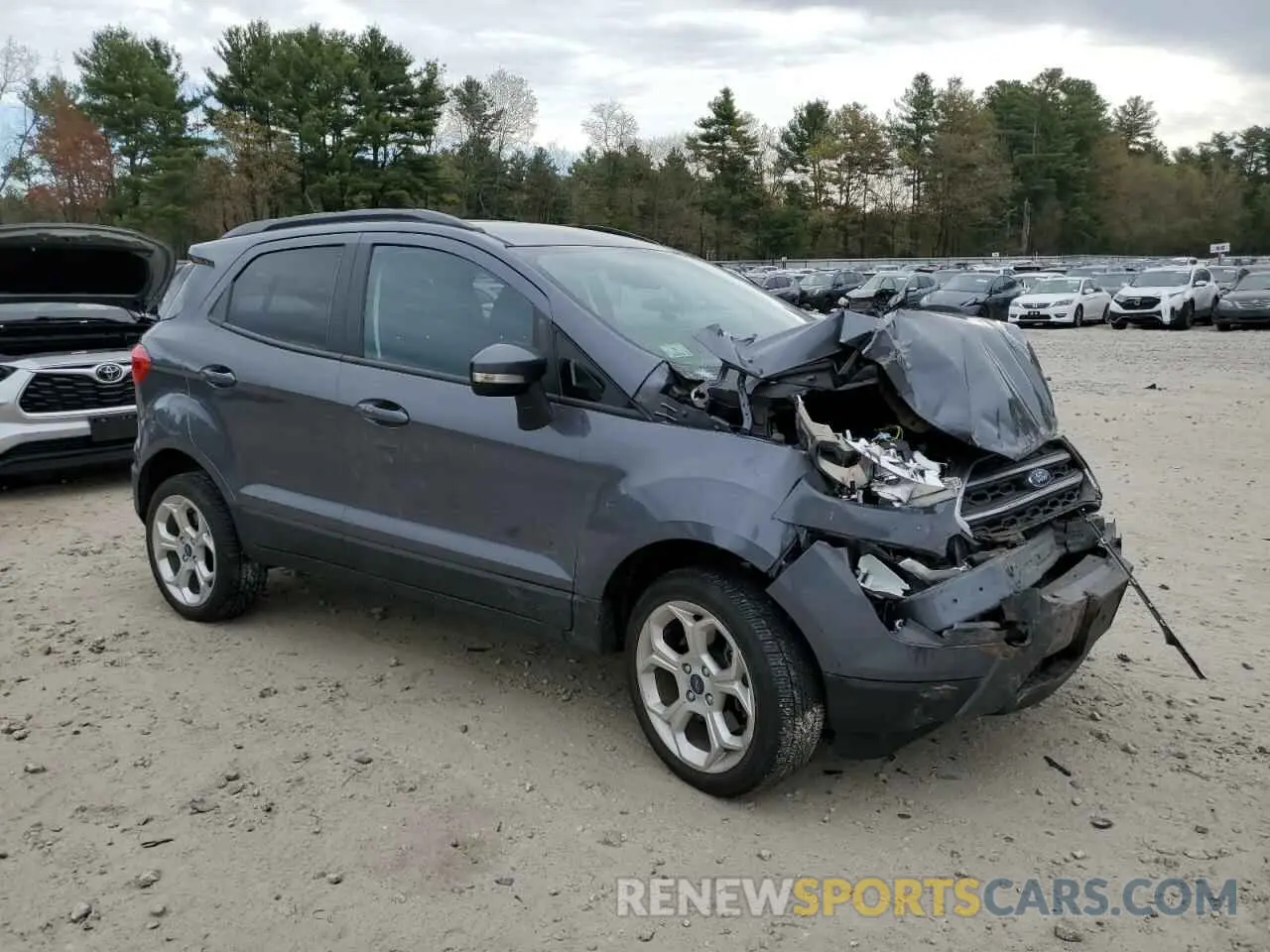 4 fotografías del automóvil dañado MAJ6S3GL1MC400164 FORD ECOSPORT 2021