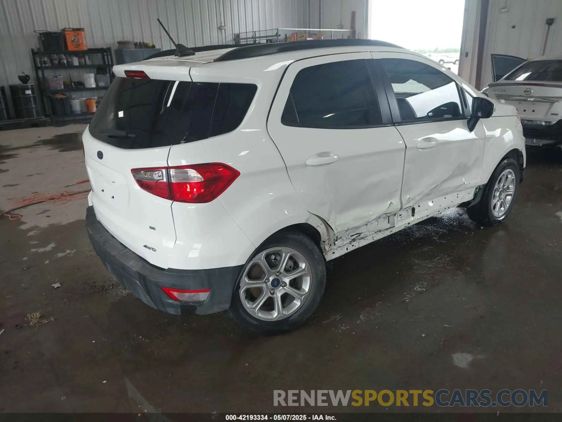 4 fotografías del automóvil dañado MAJ6S3GL4MC410607 FORD ECOSPORT 2021