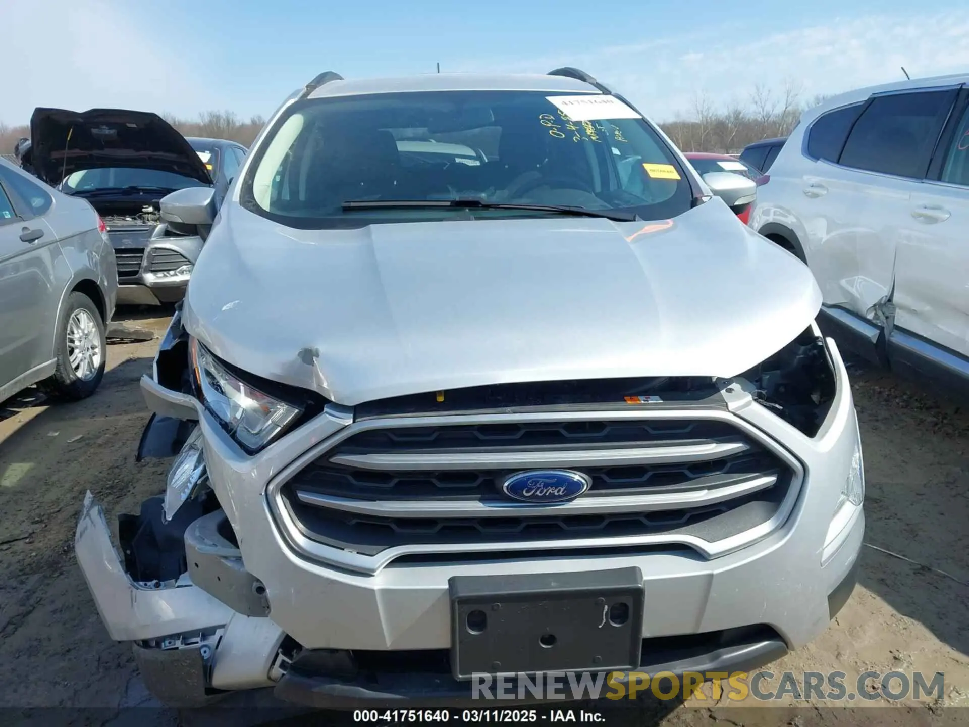 12 fotografías del automóvil dañado MAJ6S3GL5MC396653 FORD ECOSPORT 2021