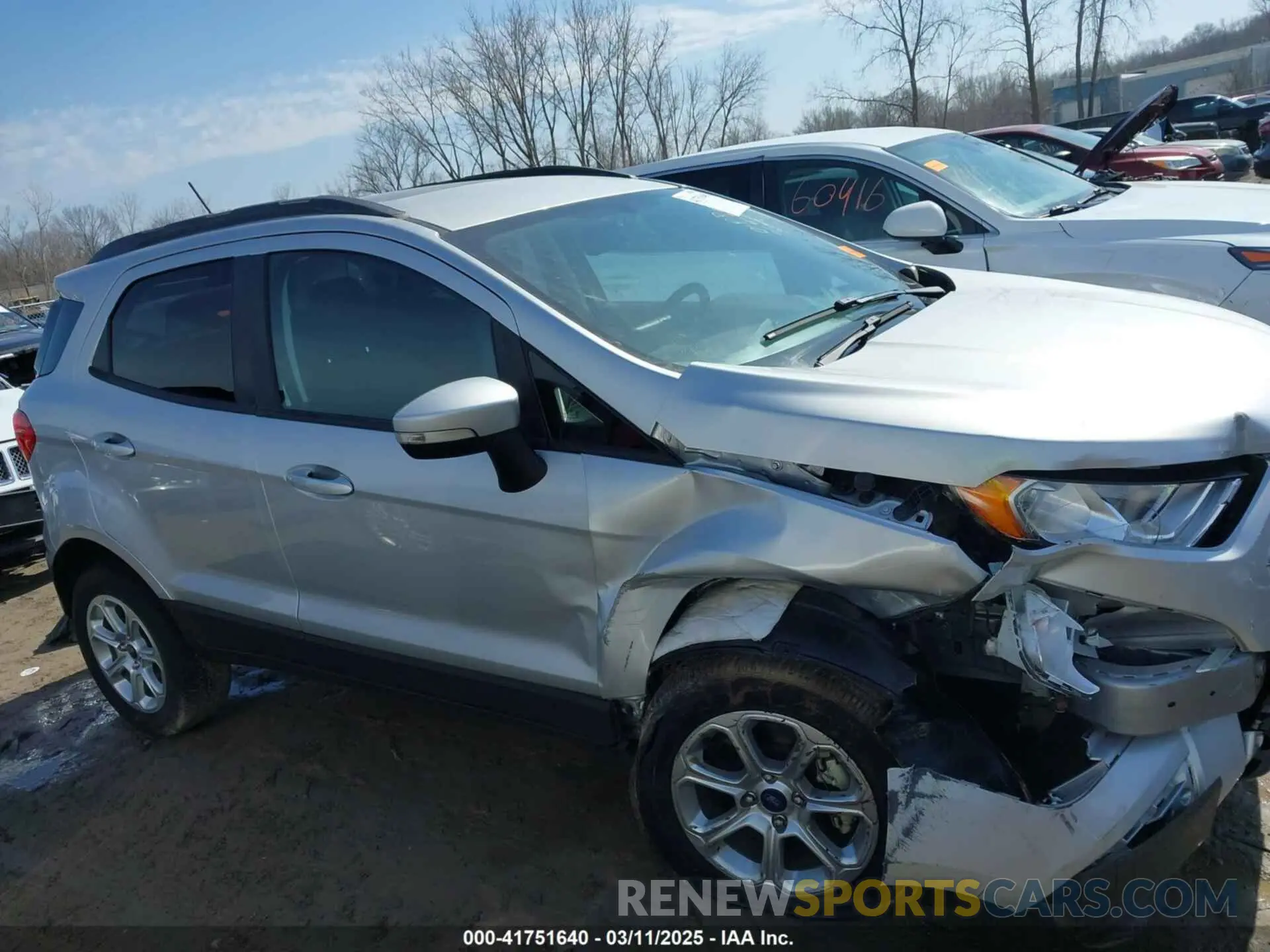 13 fotografías del automóvil dañado MAJ6S3GL5MC396653 FORD ECOSPORT 2021