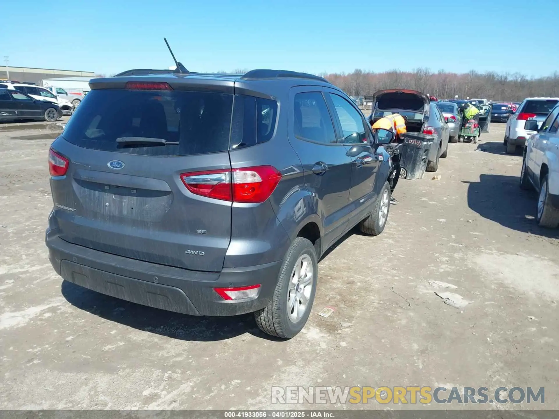4 fotografías del automóvil dañado MAJ6S3GL5MC402936 FORD ECOSPORT 2021