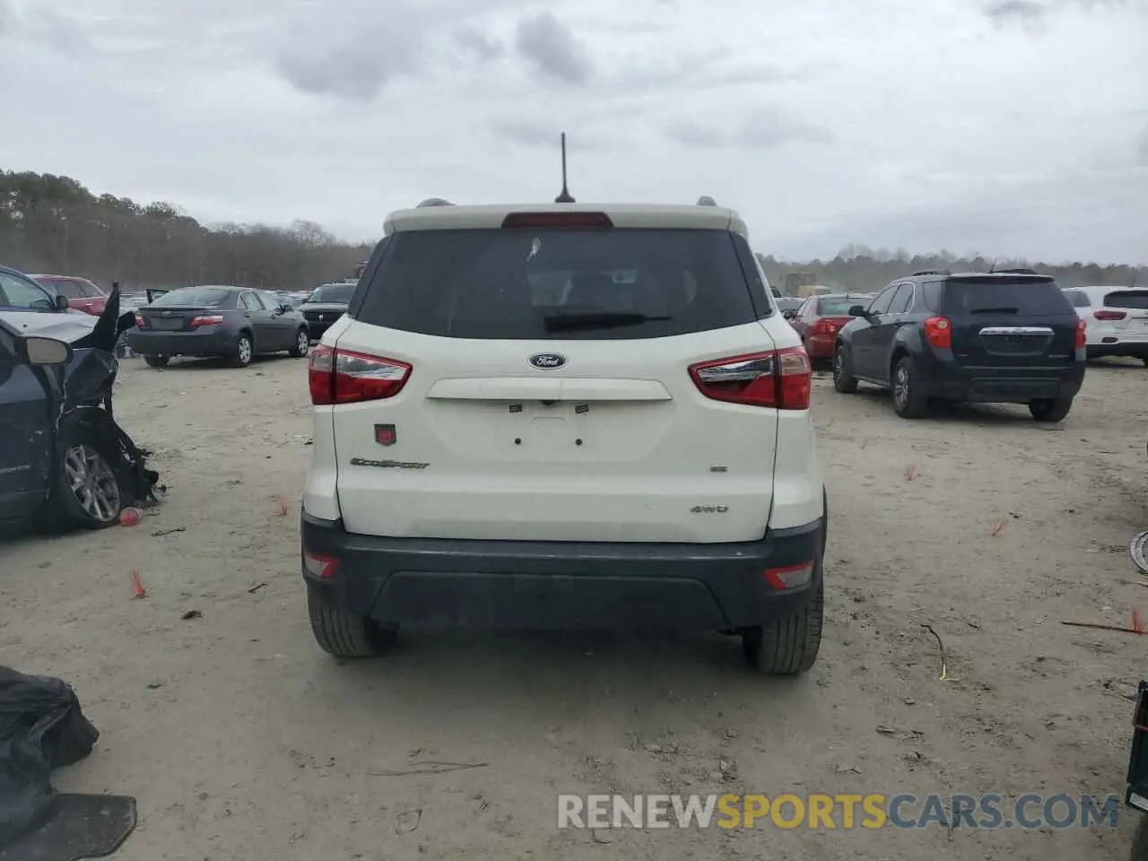 6 fotografías del automóvil dañado MAJ6S3GL5MC445835 FORD ECOSPORT 2021