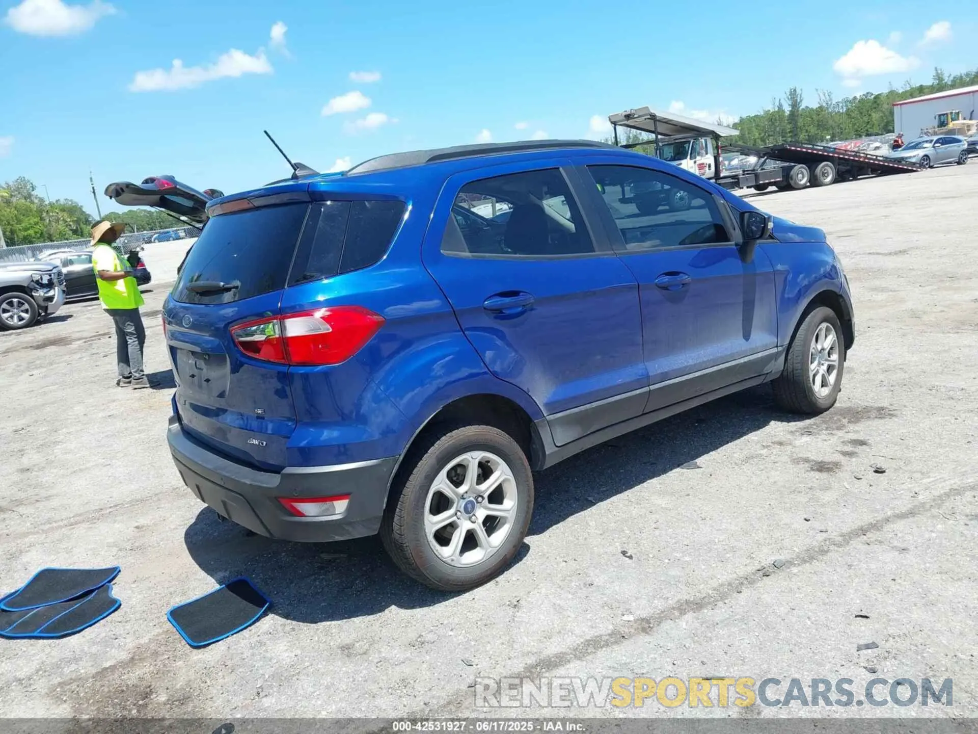 4 fotografías del automóvil dañado MAJ6S3GL5MC451215 FORD ECOSPORT 2021