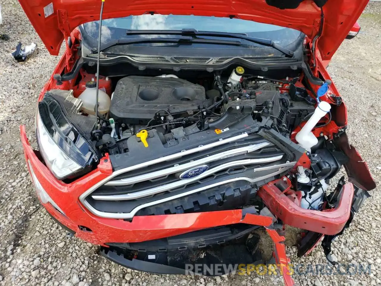 11 fotografías del automóvil dañado MAJ6S3GL6MC407014 FORD ECOSPORT 2021