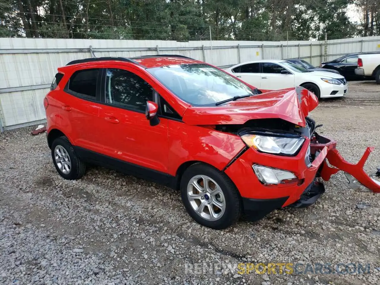 4 fotografías del automóvil dañado MAJ6S3GL6MC407014 FORD ECOSPORT 2021
