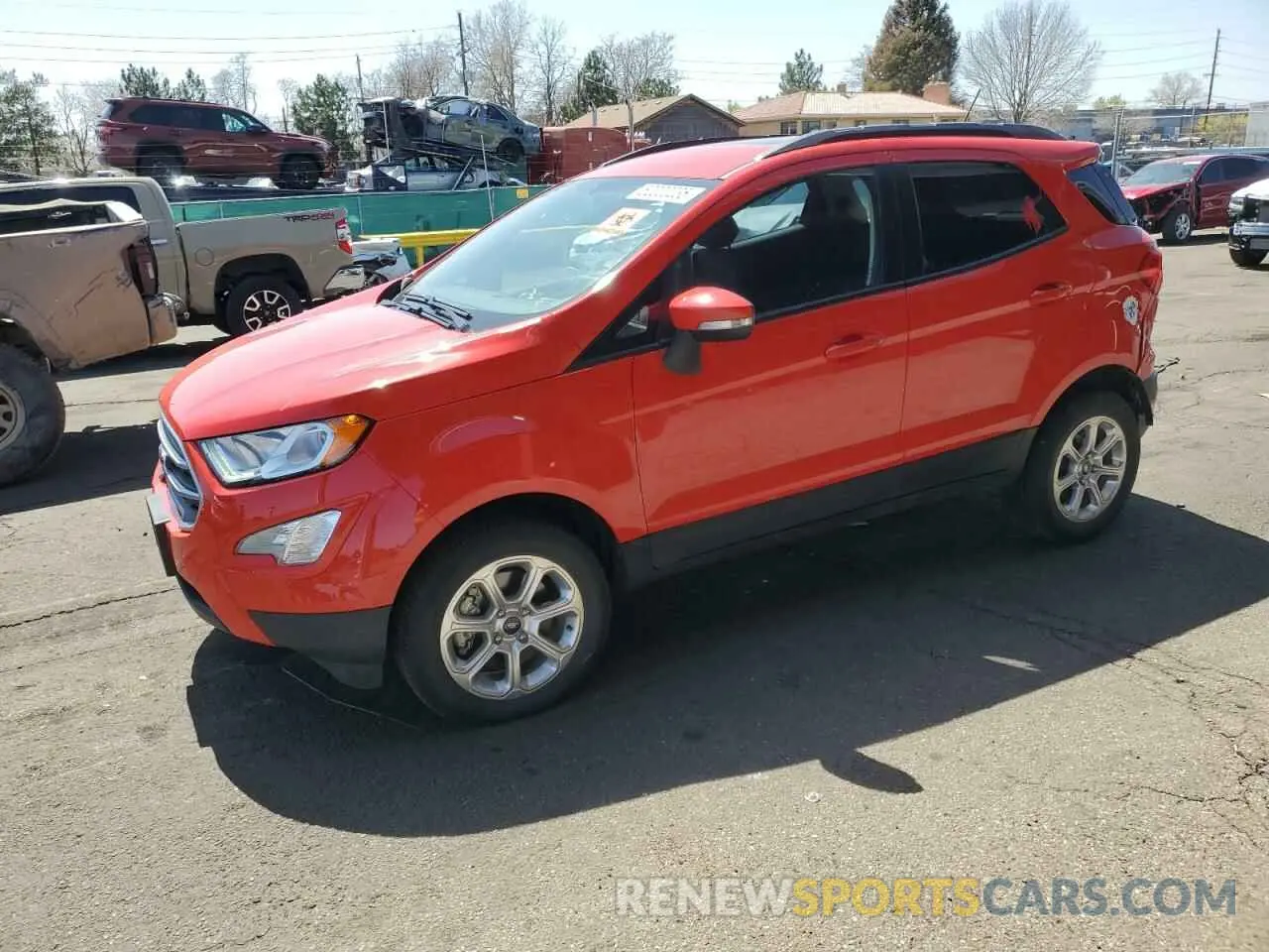 1 fotografías del automóvil dañado MAJ6S3GL7MC405353 FORD ECOSPORT 2021