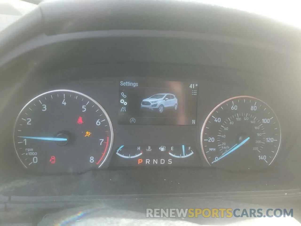 9 fotografías del automóvil dañado MAJ6S3GL7MC425828 FORD ECOSPORT 2021