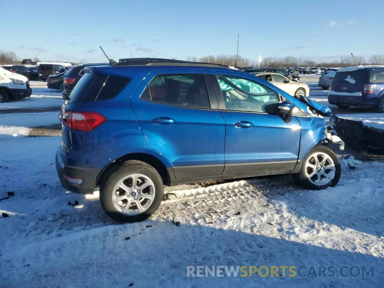 3 fotografías del automóvil dañado MAJ6S3GL8MC403742 FORD ECOSPORT 2021