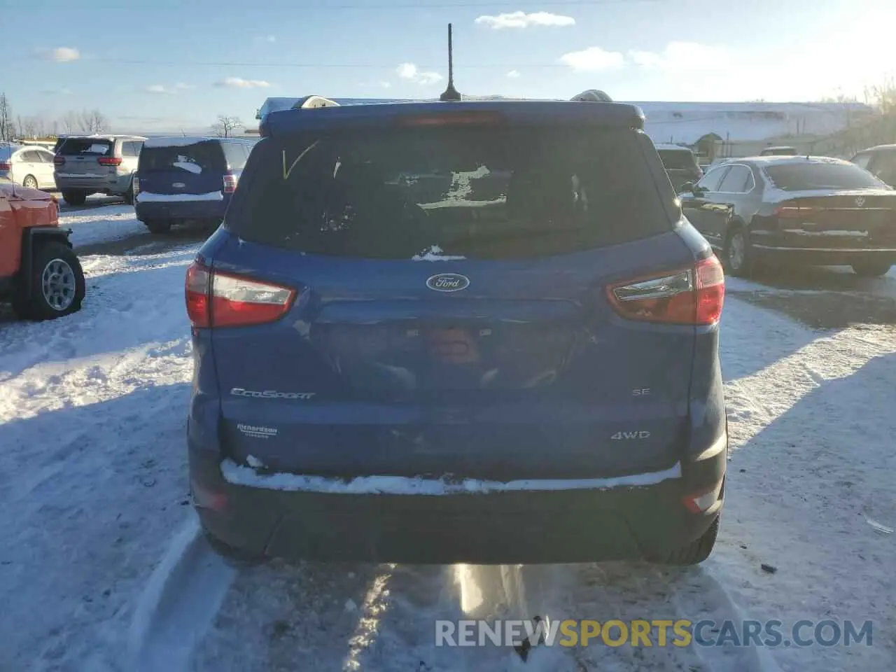 6 fotografías del automóvil dañado MAJ6S3GL8MC403742 FORD ECOSPORT 2021