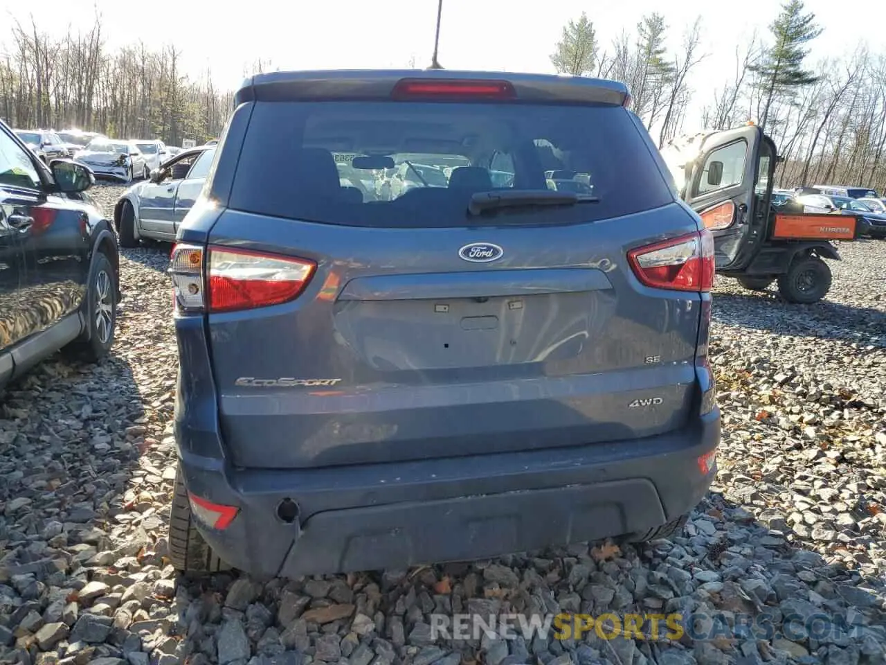 6 fotografías del automóvil dañado MAJ6S3GL8MC437244 FORD ECOSPORT 2021