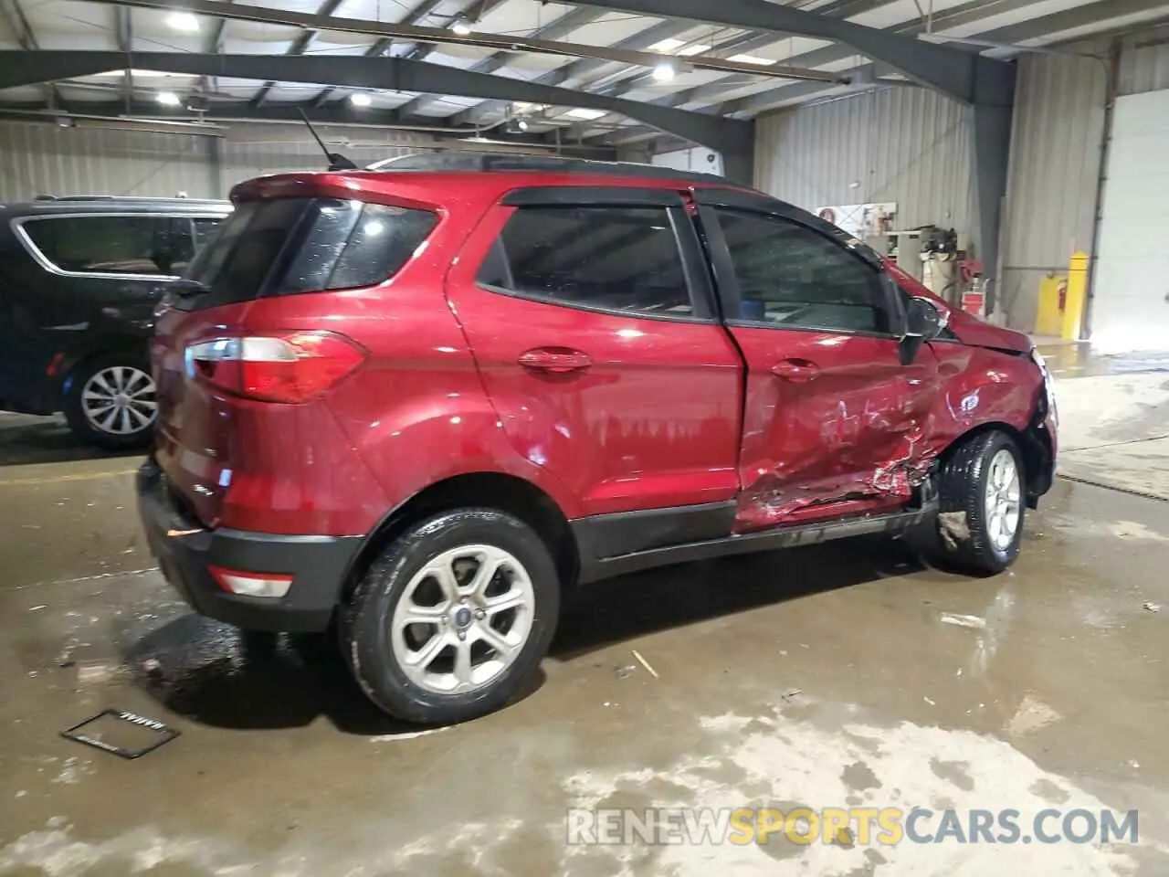 3 fotografías del automóvil dañado MAJ6S3GL9MC408464 FORD ECOSPORT 2021
