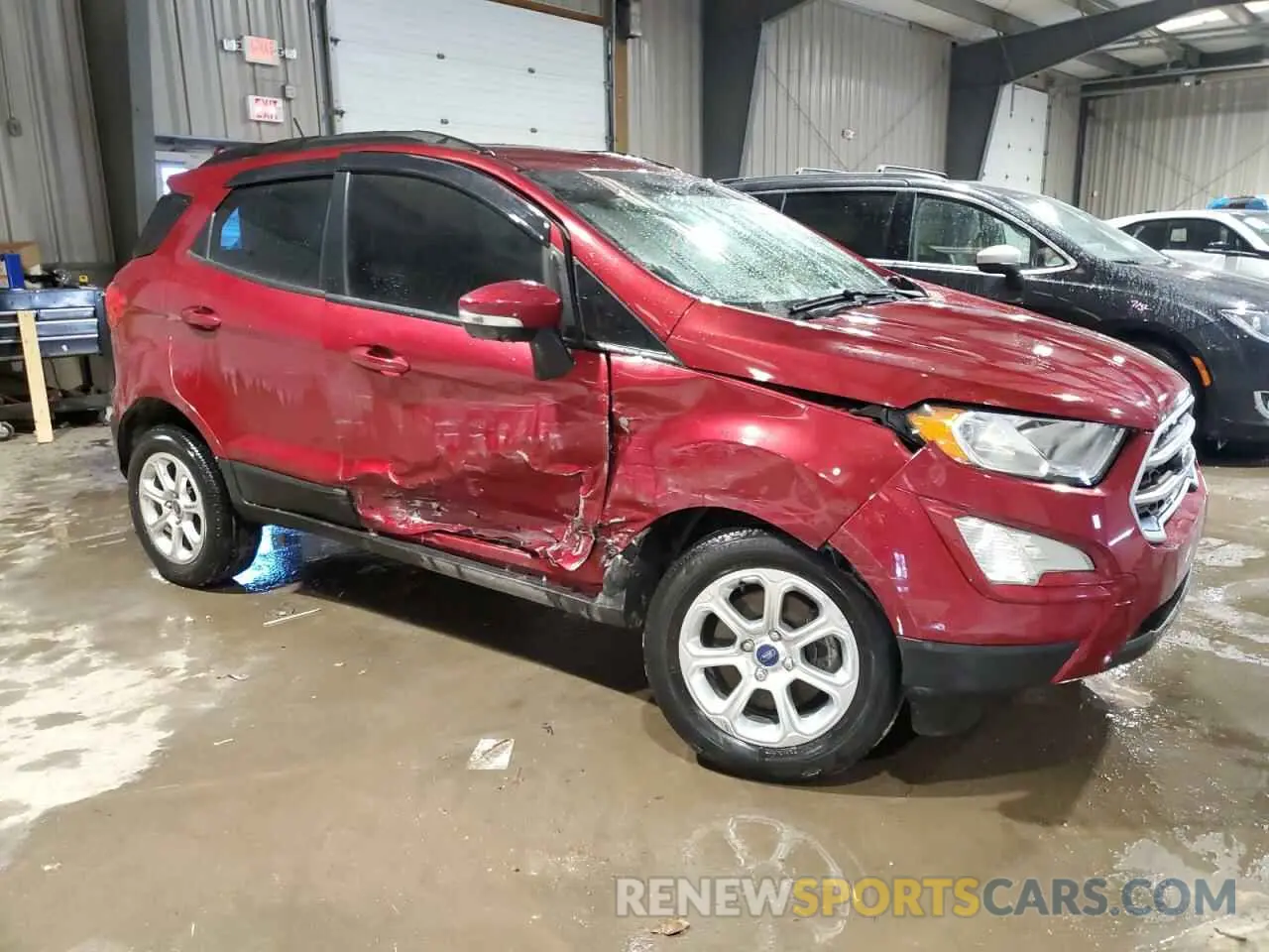 4 fotografías del automóvil dañado MAJ6S3GL9MC408464 FORD ECOSPORT 2021