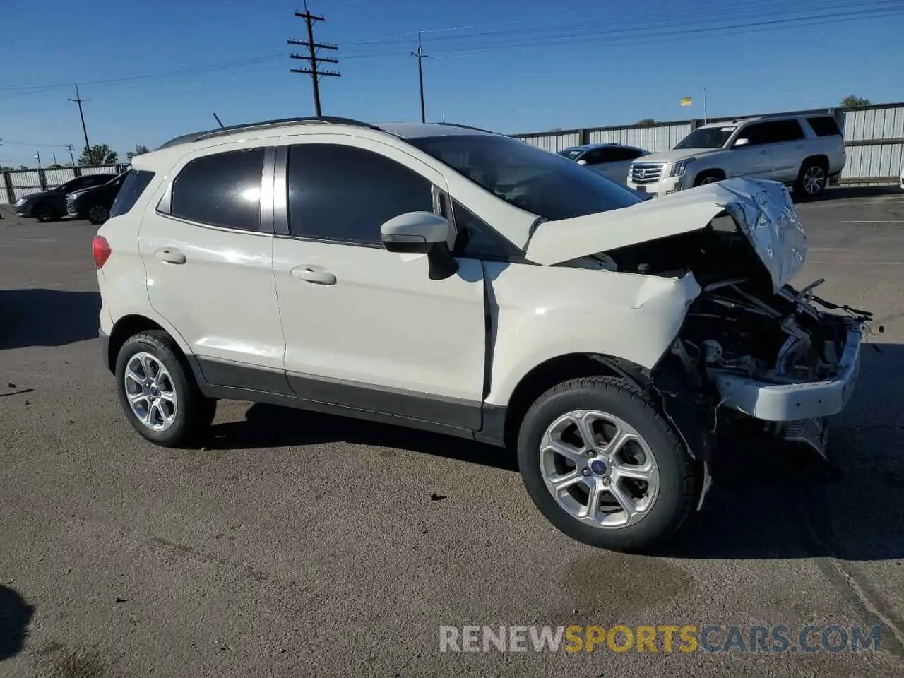 4 fotografías del automóvil dañado MAJ6S3GL9MC425314 FORD ECOSPORT 2021