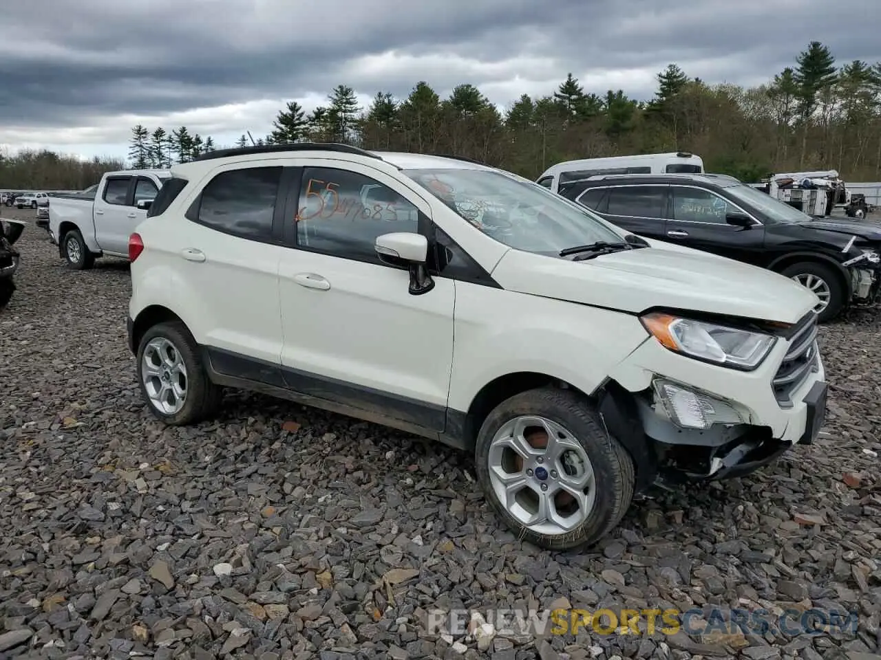 4 fotografías del automóvil dañado MAJ6S3GL9MC436202 FORD ECOSPORT 2021