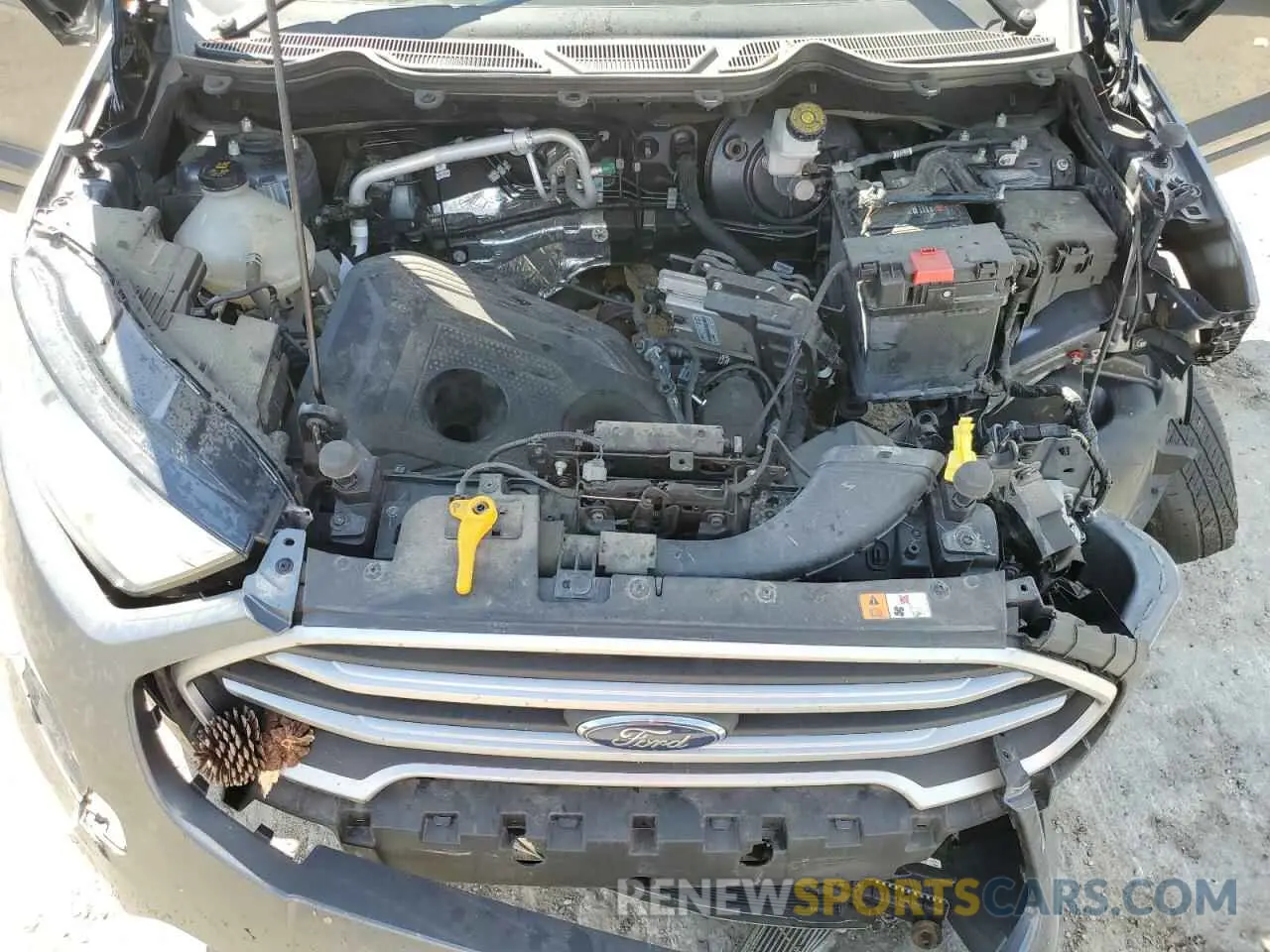 12 fotografías del automóvil dañado MAJ6S3GLXMC400244 FORD ECOSPORT 2021