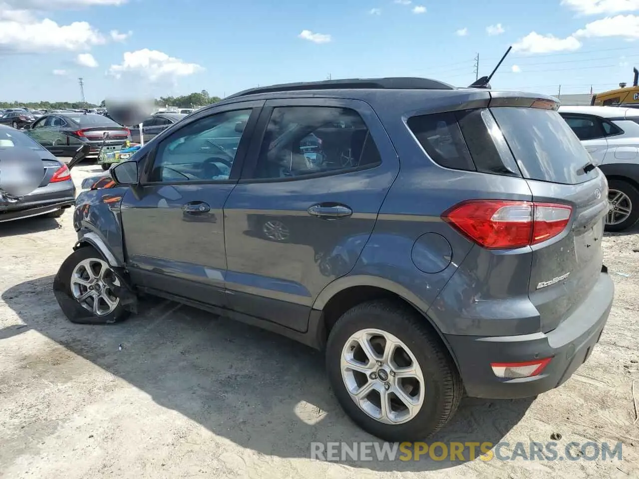 2 fotografías del automóvil dañado MAJ6S3GLXMC400244 FORD ECOSPORT 2021