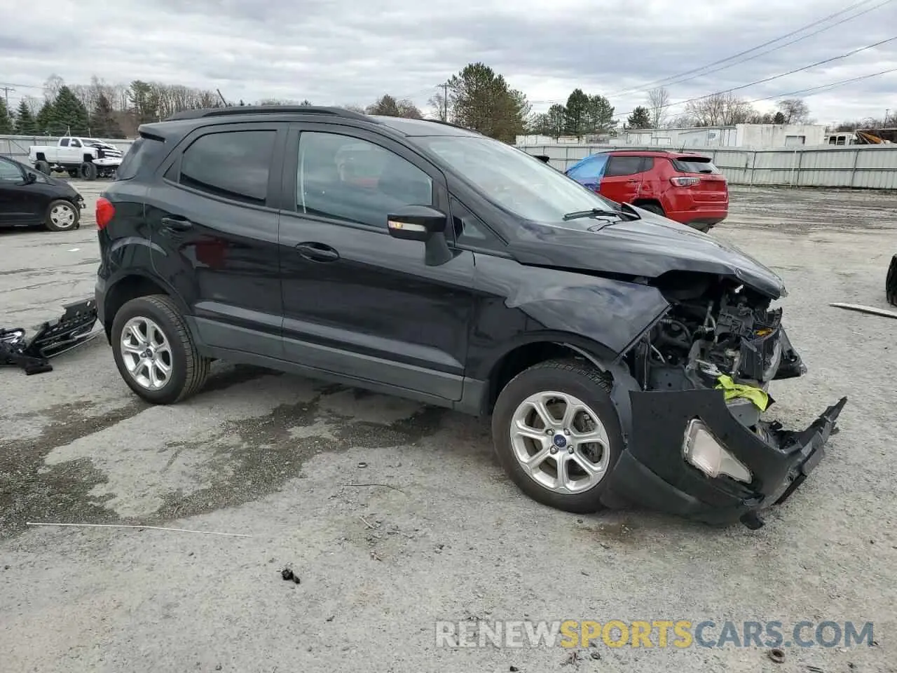 4 fotografías del automóvil dañado MAJ6S3GLXMC403631 FORD ECOSPORT 2021