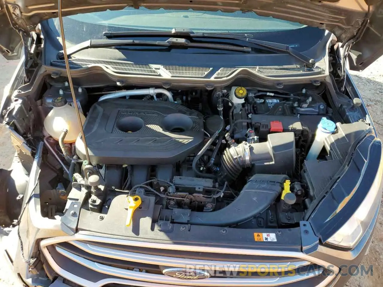 12 fotografías del automóvil dañado MAJ6S3GLXMC425340 FORD ECOSPORT 2021