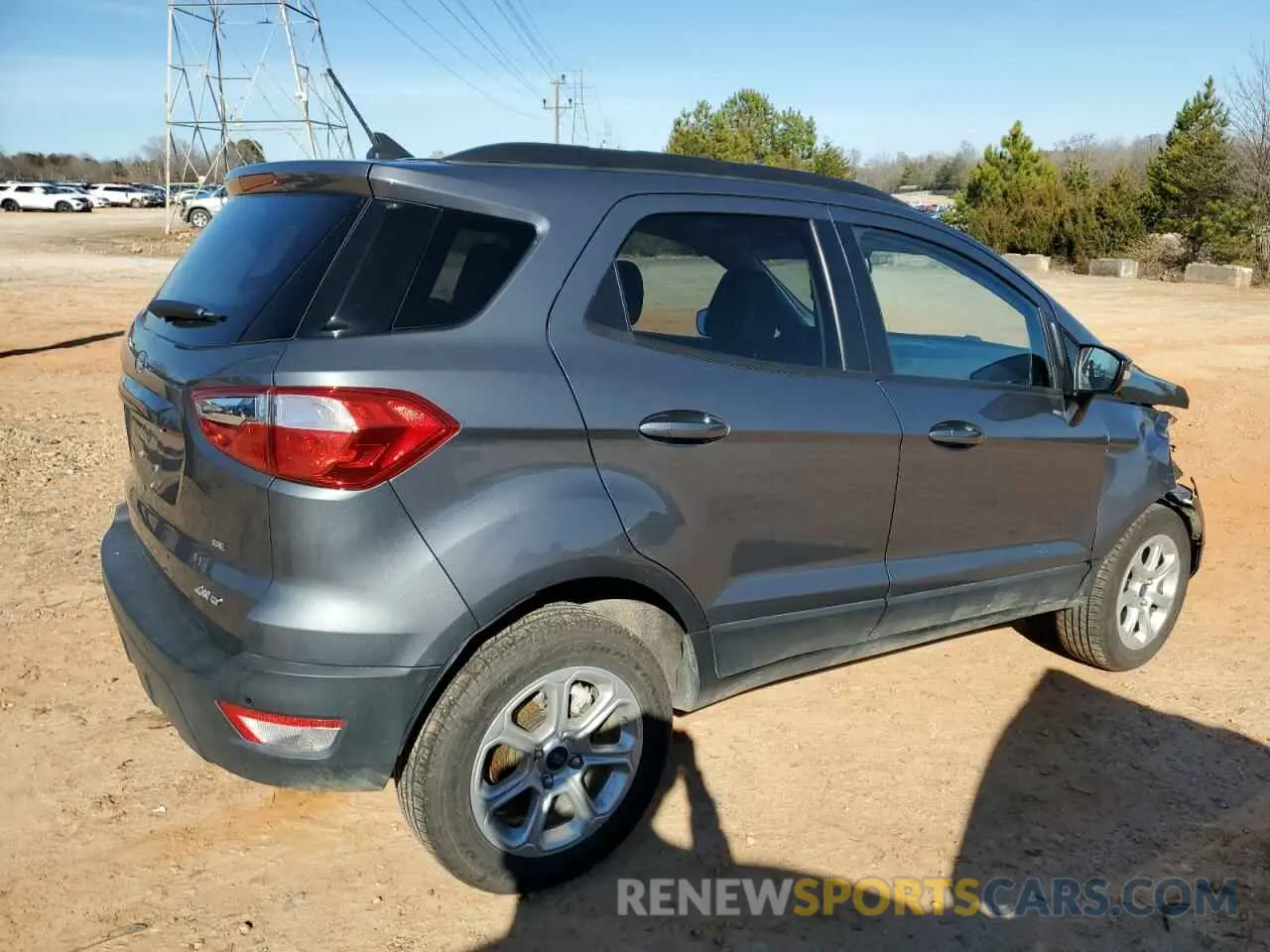 3 fotografías del automóvil dañado MAJ6S3GLXMC425340 FORD ECOSPORT 2021