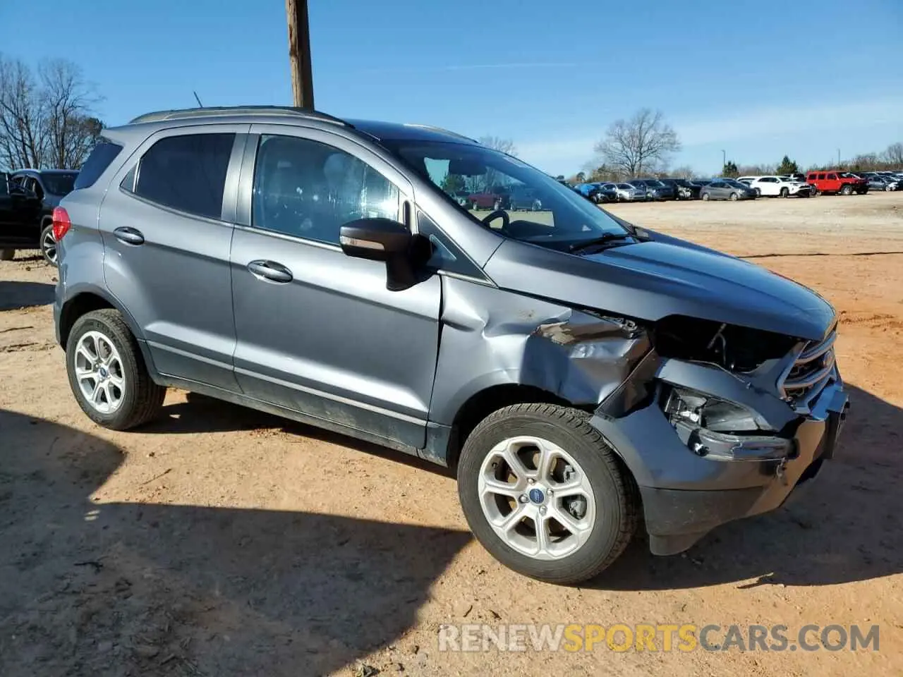 4 fotografías del automóvil dañado MAJ6S3GLXMC425340 FORD ECOSPORT 2021