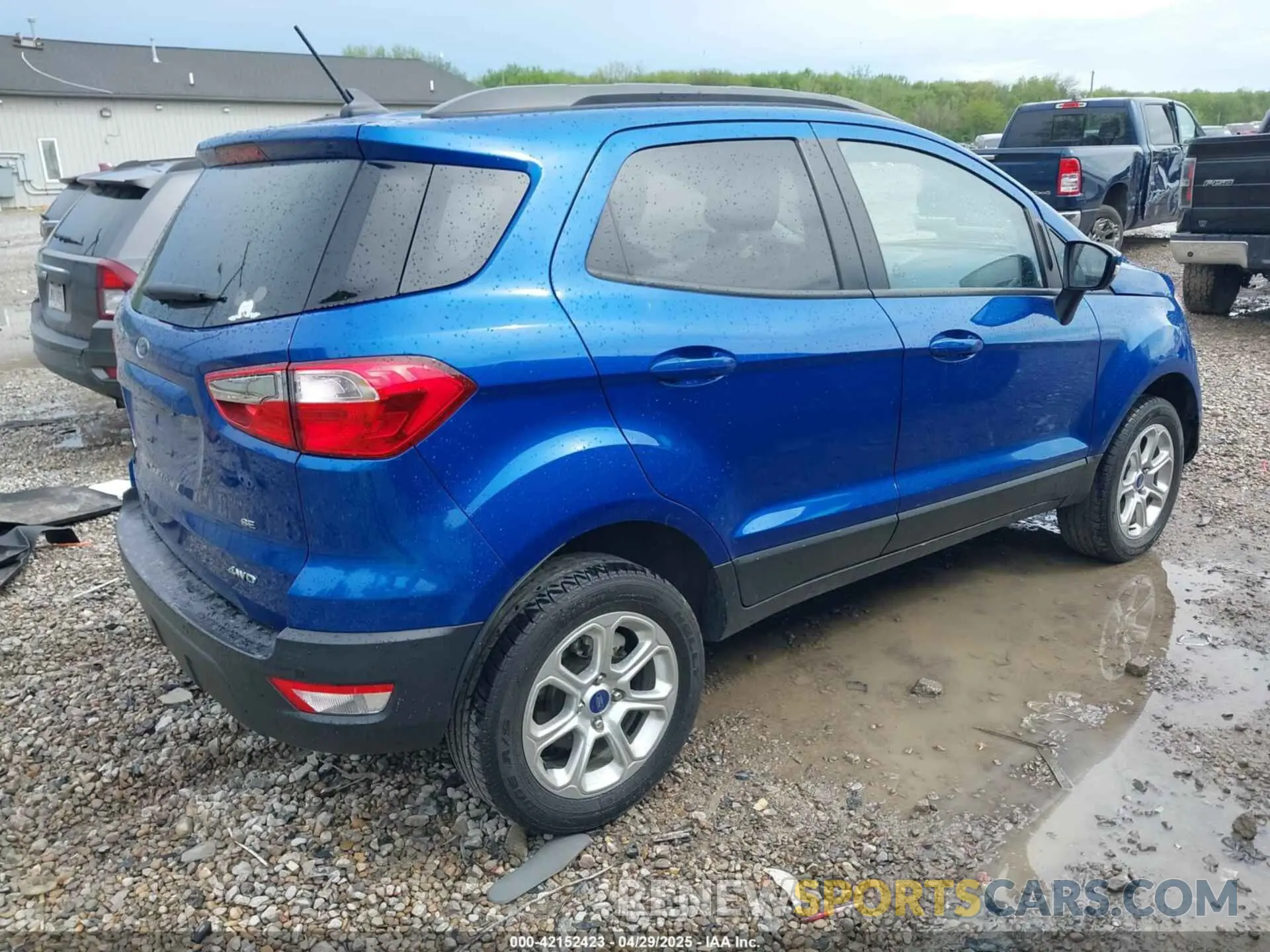 4 fotografías del automóvil dañado MAJ6S3GLXMC427038 FORD ECOSPORT 2021