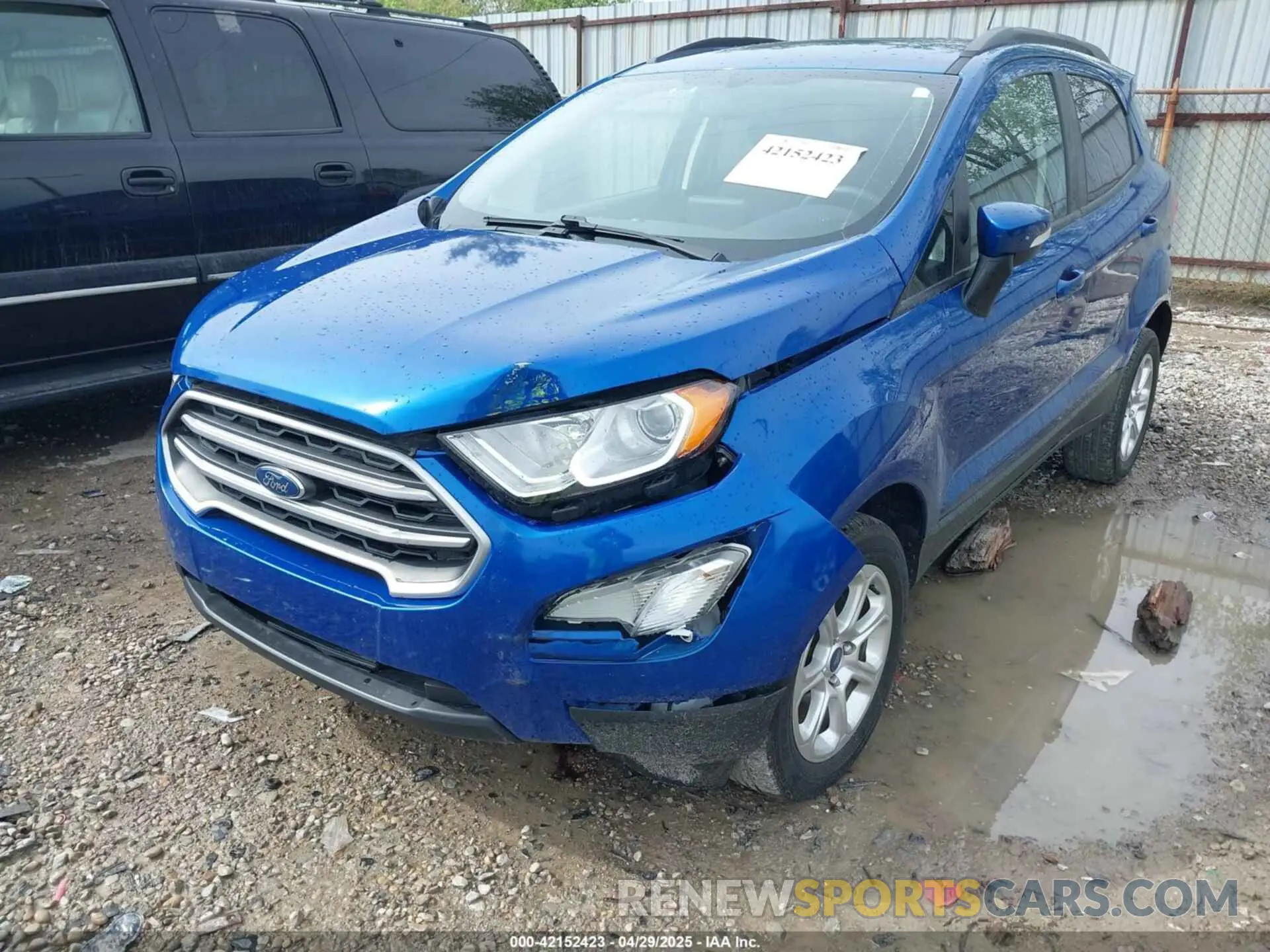 6 fotografías del automóvil dañado MAJ6S3GLXMC427038 FORD ECOSPORT 2021