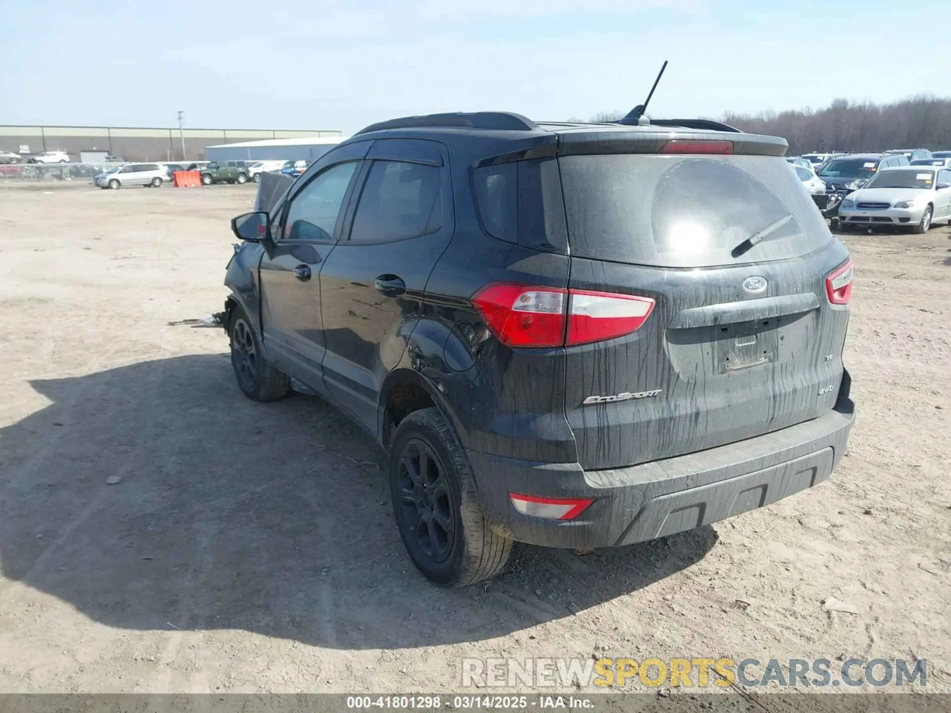 3 fotografías del automóvil dañado MAJ6S3GLXMC437083 FORD ECOSPORT 2021
