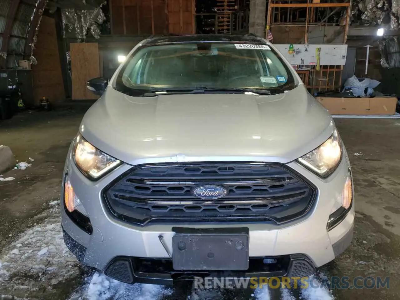 5 fotografías del automóvil dañado MAJ6S3JL0MC412797 FORD ECOSPORT 2021
