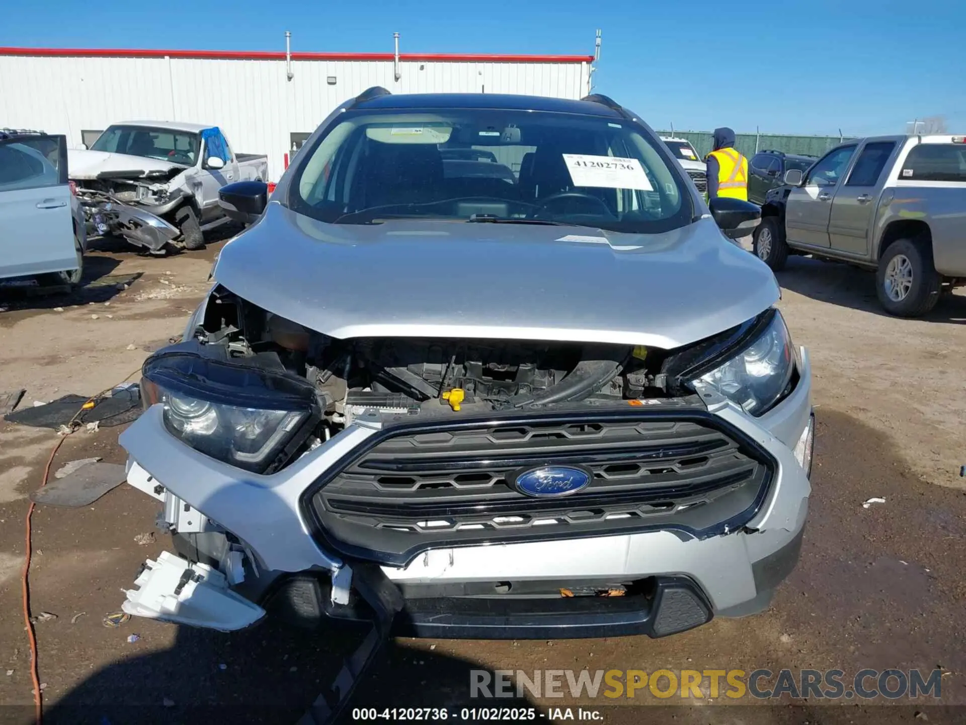 12 fotografías del automóvil dañado MAJ6S3JL0MC424867 FORD ECOSPORT 2021