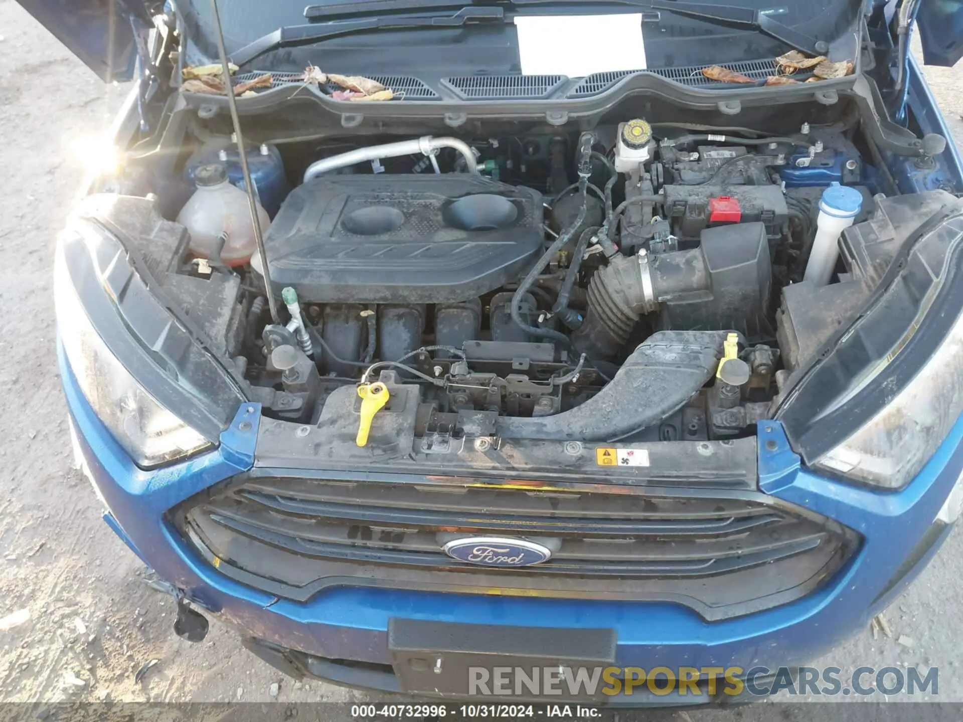 10 fotografías del automóvil dañado MAJ6S3JL1MC404577 FORD ECOSPORT 2021