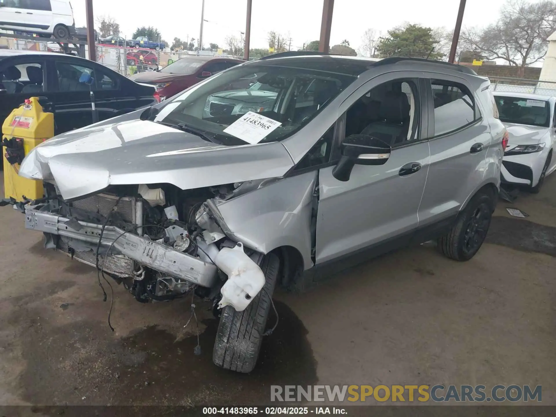 2 fotografías del automóvil dañado MAJ6S3JL2MC424921 FORD ECOSPORT 2021
