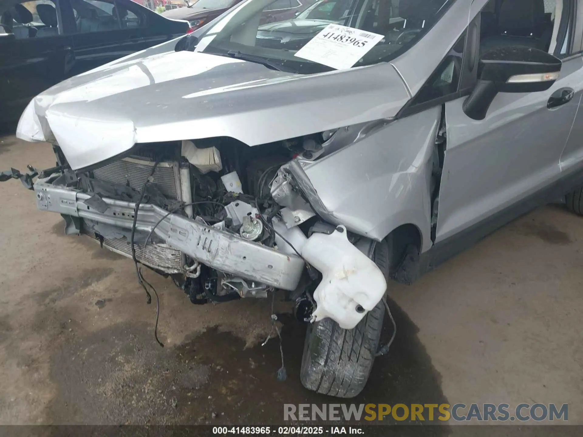 6 fotografías del automóvil dañado MAJ6S3JL2MC424921 FORD ECOSPORT 2021