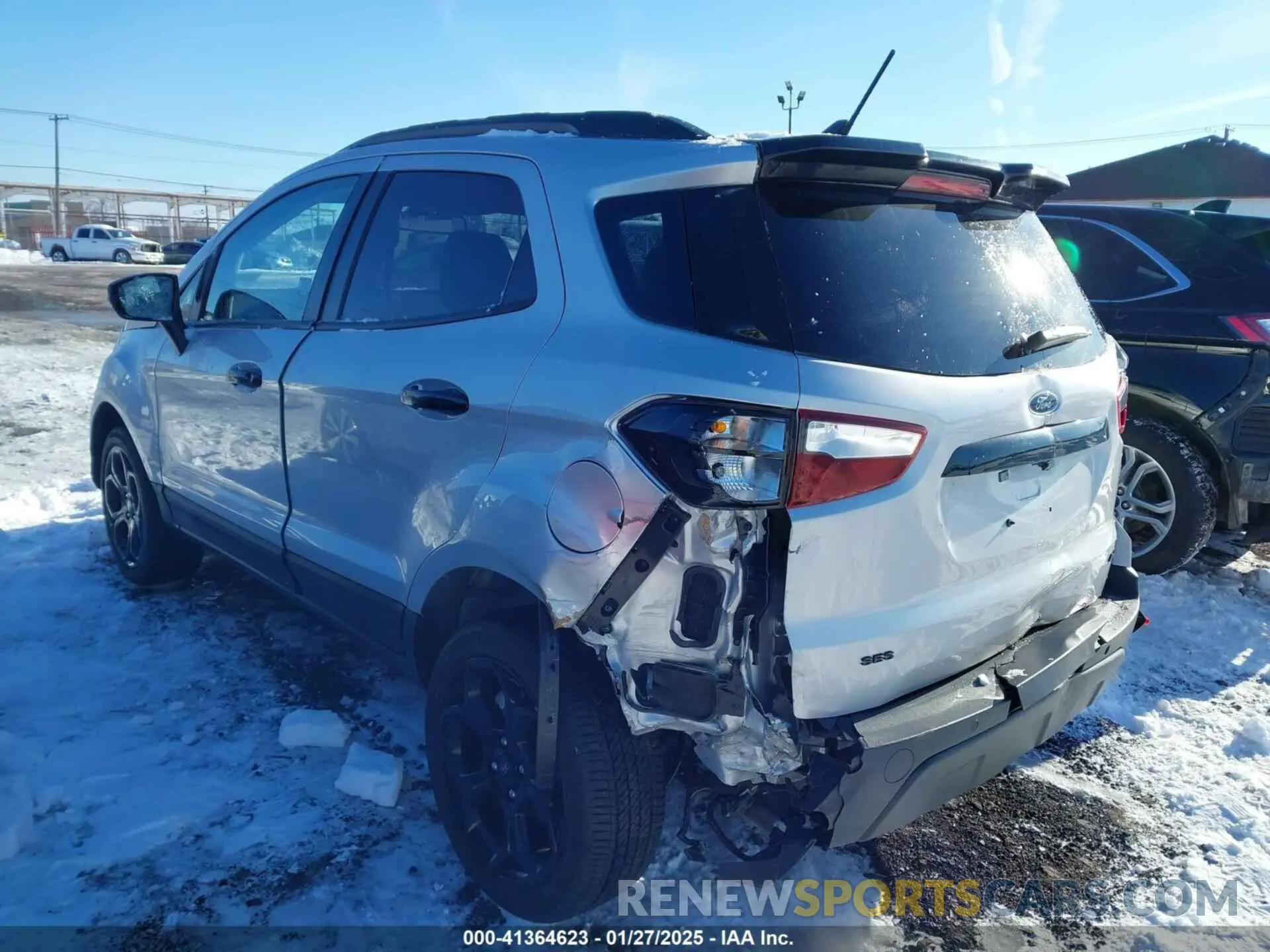 3 fotografías del automóvil dañado MAJ6S3JL4MC430543 FORD ECOSPORT 2021