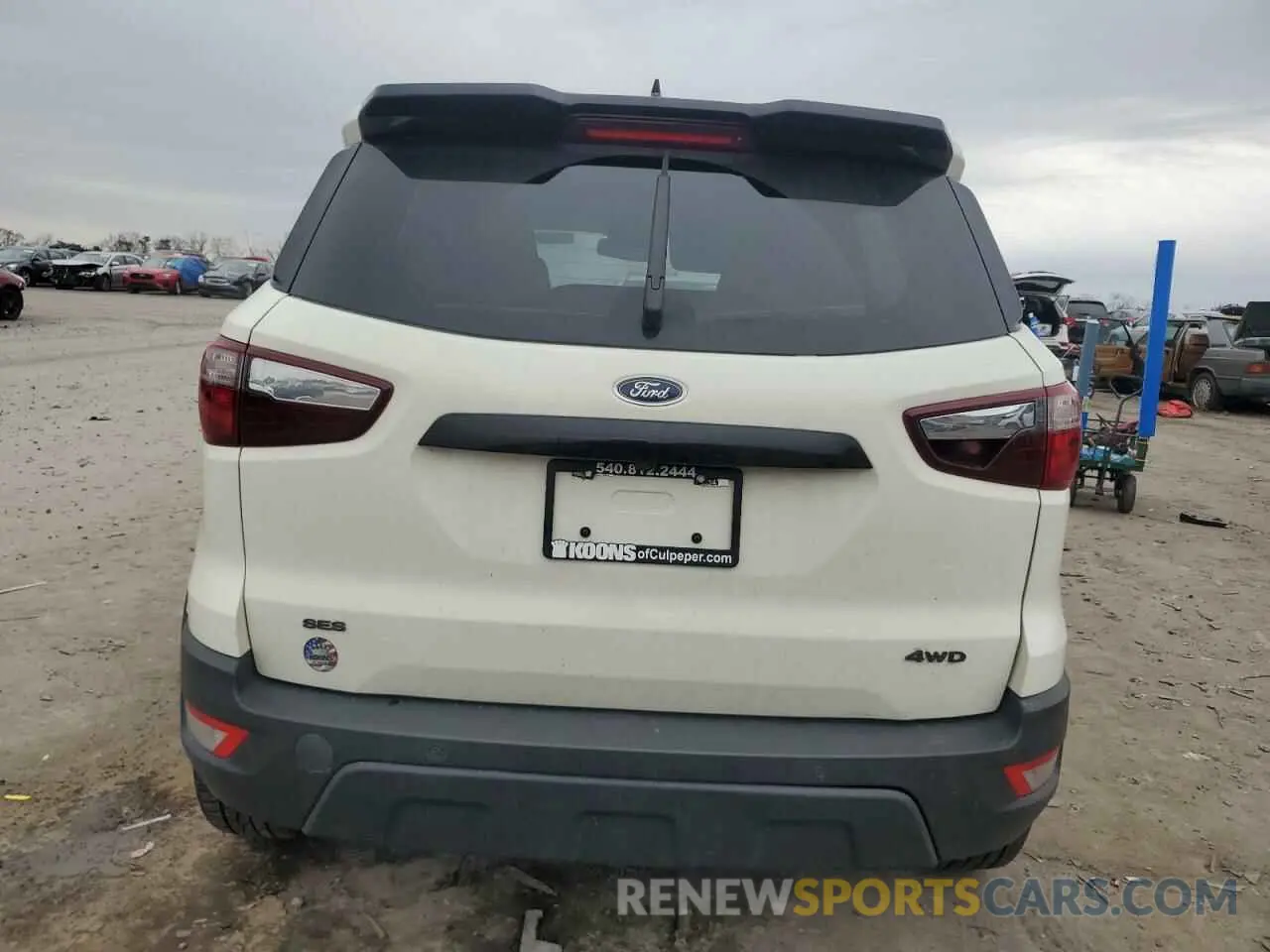 6 fotografías del automóvil dañado MAJ6S3JL6MC401495 FORD ECOSPORT 2021