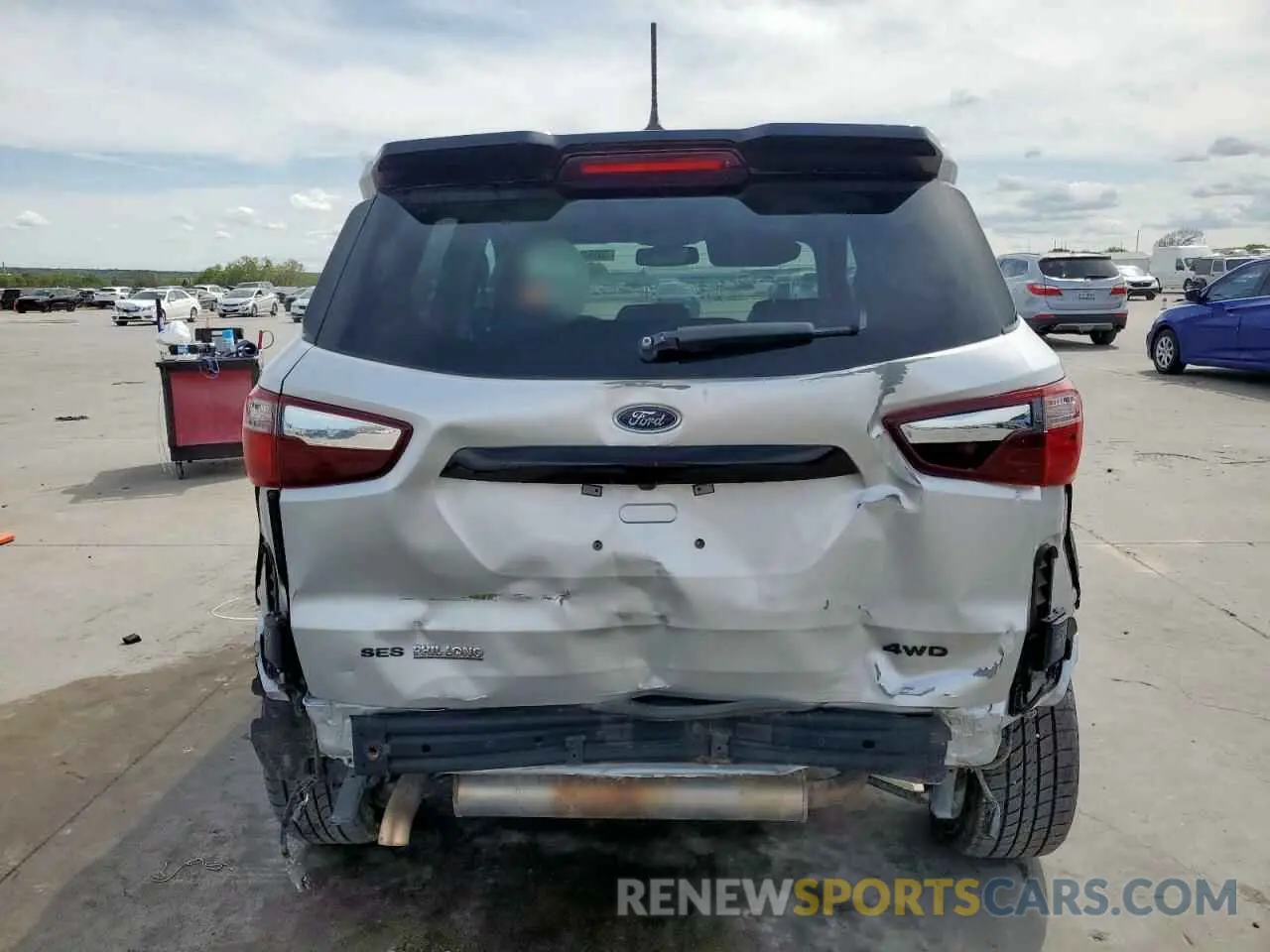 6 fotografías del automóvil dañado MAJ6S3JL6MC455038 FORD ECOSPORT 2021