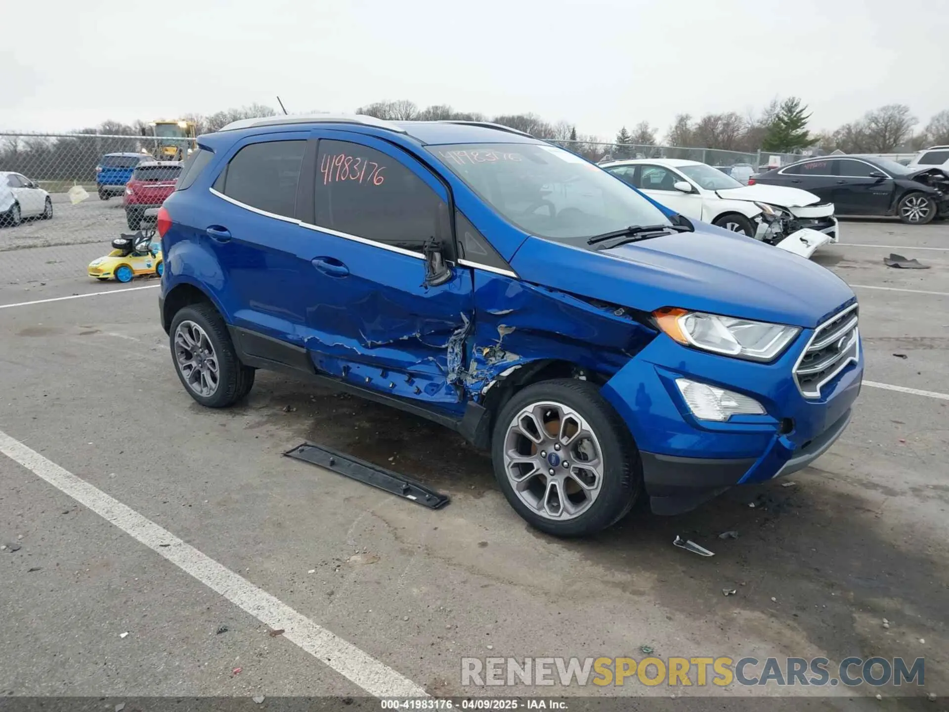 1 fotografías del automóvil dañado MAJ6S3KL0MC401426 FORD ECOSPORT 2021