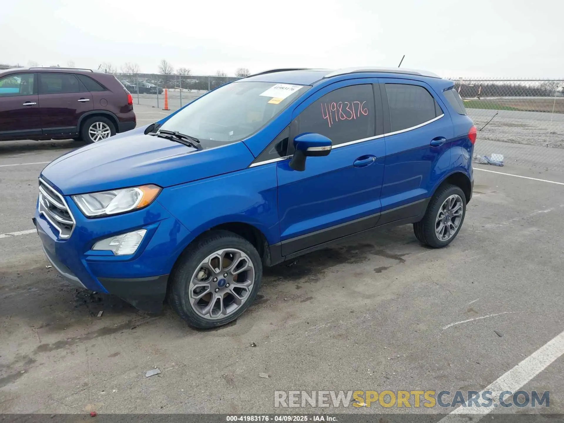 2 fotografías del automóvil dañado MAJ6S3KL0MC401426 FORD ECOSPORT 2021