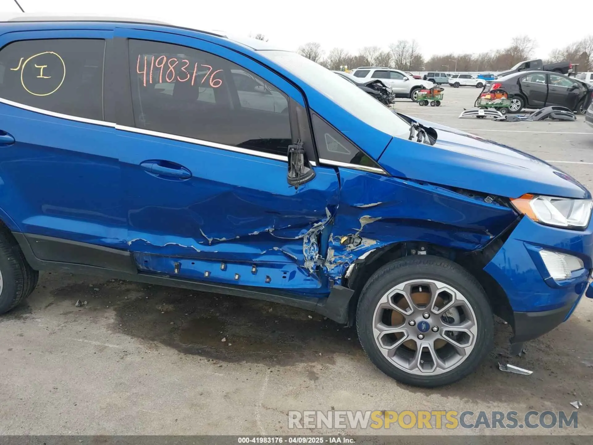 6 fotografías del automóvil dañado MAJ6S3KL0MC401426 FORD ECOSPORT 2021