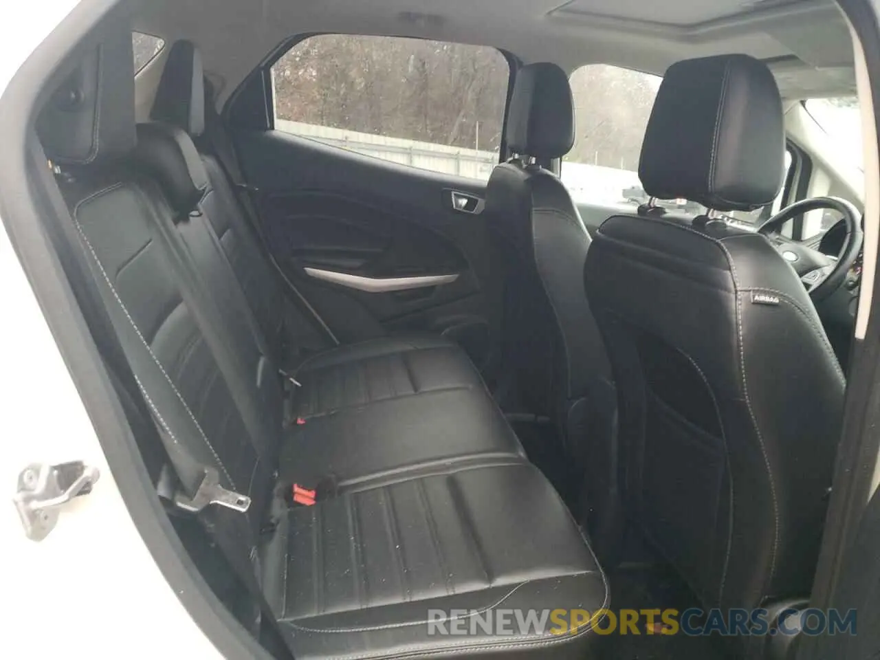 11 fotografías del automóvil dañado MAJ6S3KL1MC401967 FORD ECOSPORT 2021