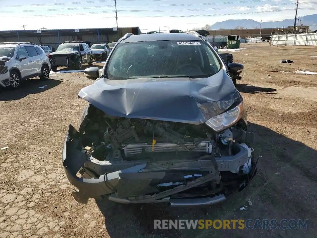 5 fotografías del automóvil dañado MAJ6S3KL2MC452474 FORD ECOSPORT 2021