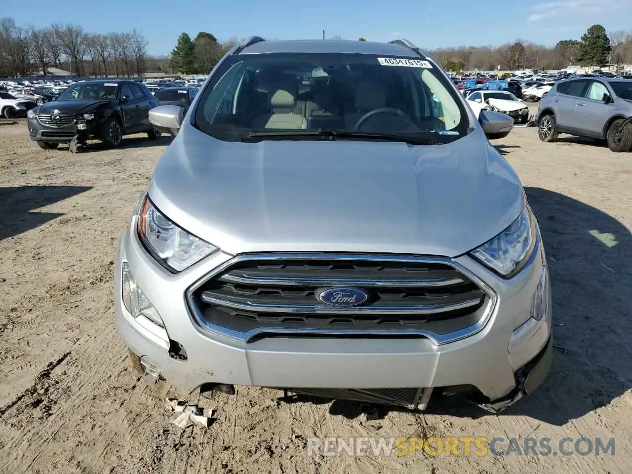 5 fotografías del automóvil dañado MAJ6S3KL5MC404001 FORD ECOSPORT 2021