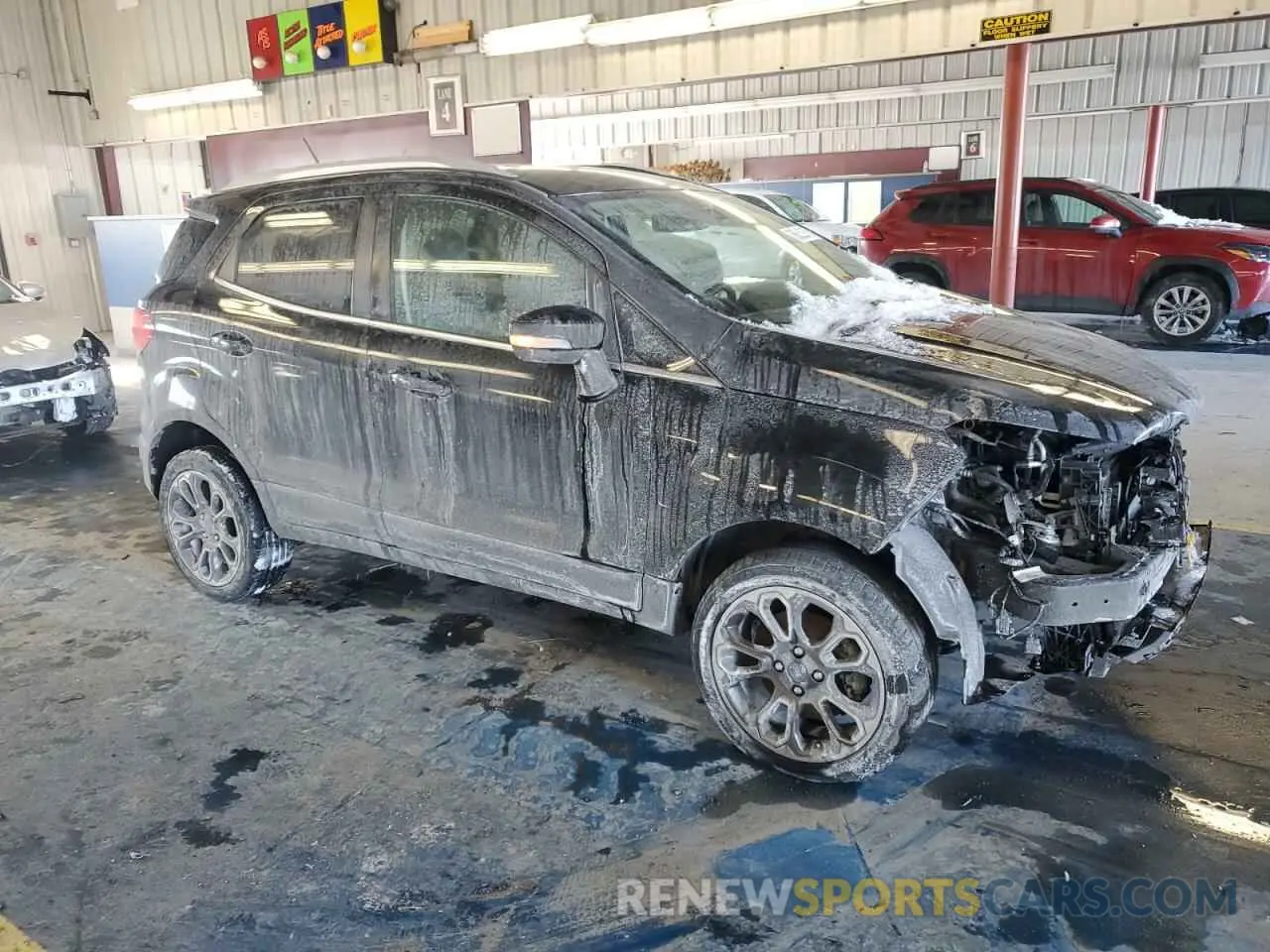 4 fotografías del automóvil dañado MAJ6S3KL5MC424412 FORD ECOSPORT 2021