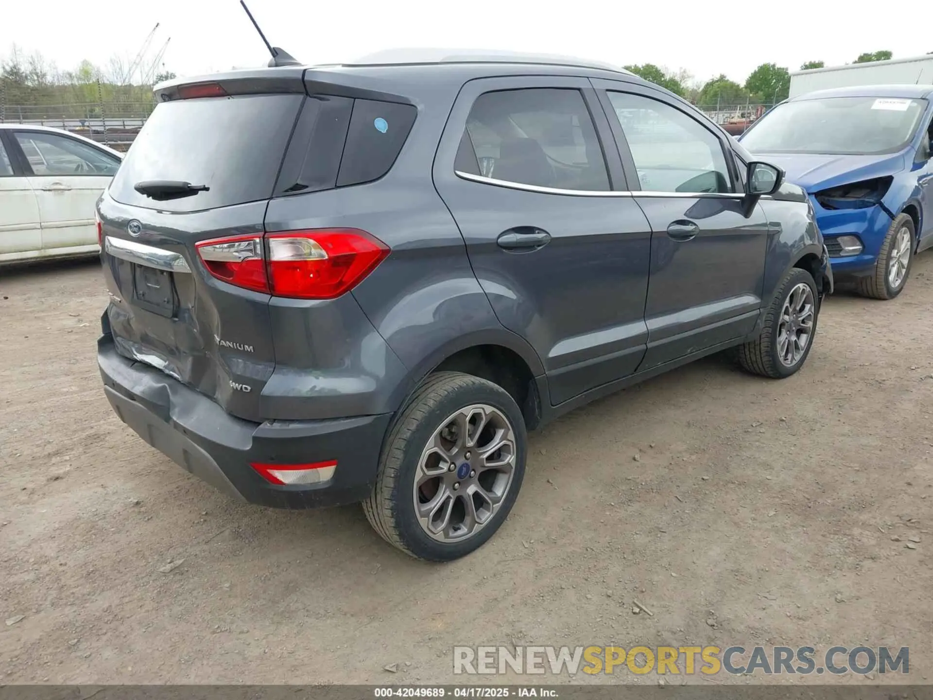 4 fotografías del automóvil dañado MAJ6S3KL5MC452064 FORD ECOSPORT 2021