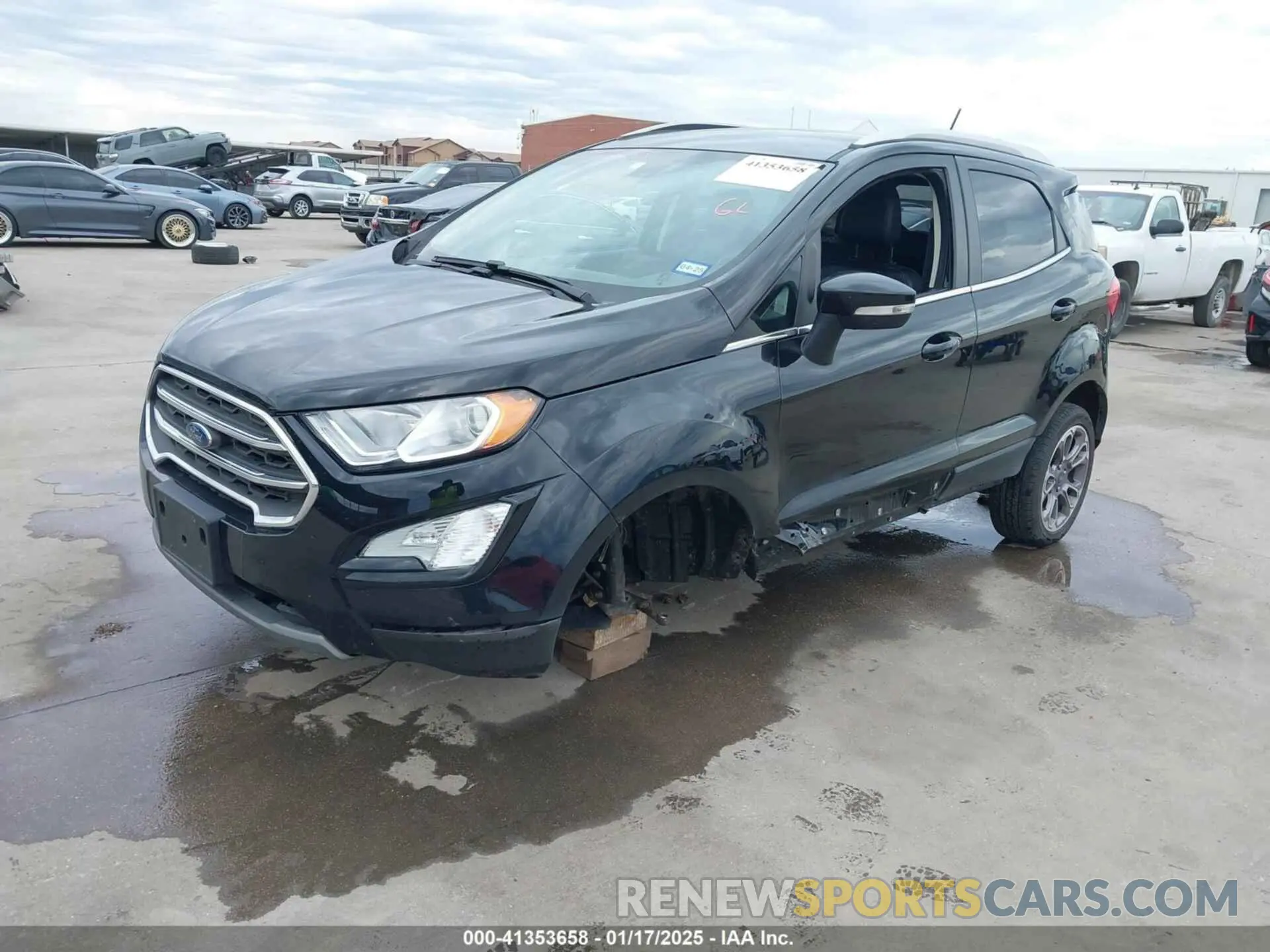 2 fotografías del automóvil dañado MAJ6S3KL8MC425750 FORD ECOSPORT 2021